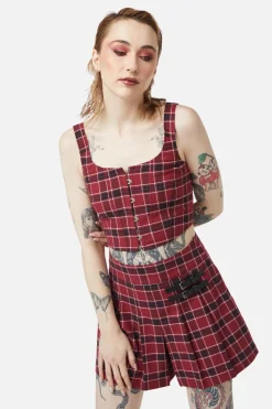 Revenge Tartan Corset Top