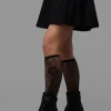 Roses Fishnet Long Socks