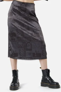 Ruined Mansion Satin Brocade Skirt