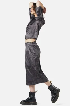 Ruined Mansion Satin Brocade Skirt