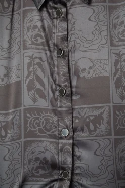 Ruined Mansion Satin Brocade Blouse