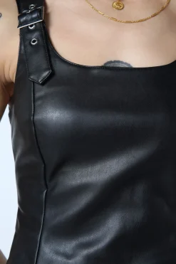 Runaways Pu Strap Dress