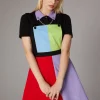 80S Colour Block Pinafore