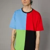 80S Colour Block Unisex Tee