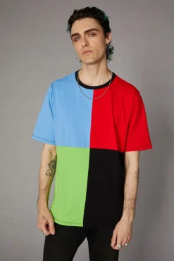 80S Colour Block Unisex Tee
