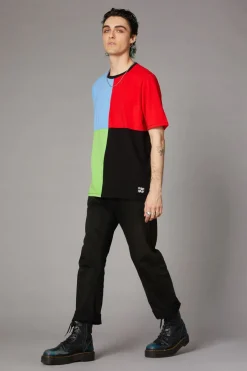 80S Colour Block Unisex Tee