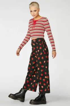 90S Fetch Stripey Crop Knit