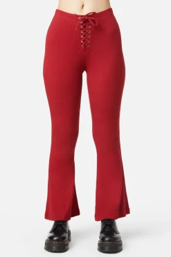 90S Lacing Flare Rib Pant