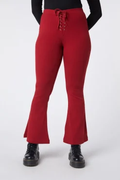 90S Lacing Flare Rib Pant