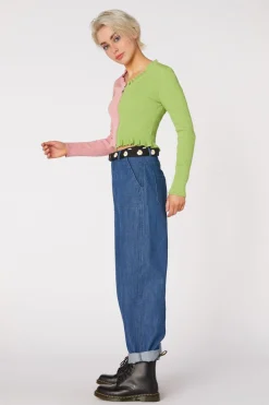 90S Split Zip Up Cardi