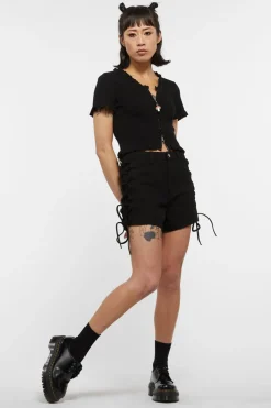 90S Style Zip Up Frill Cardi