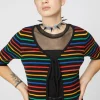 90S Tie Up Rainbow Cardi