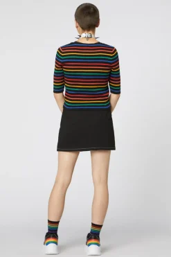 90S Tie Up Rainbow Cardi