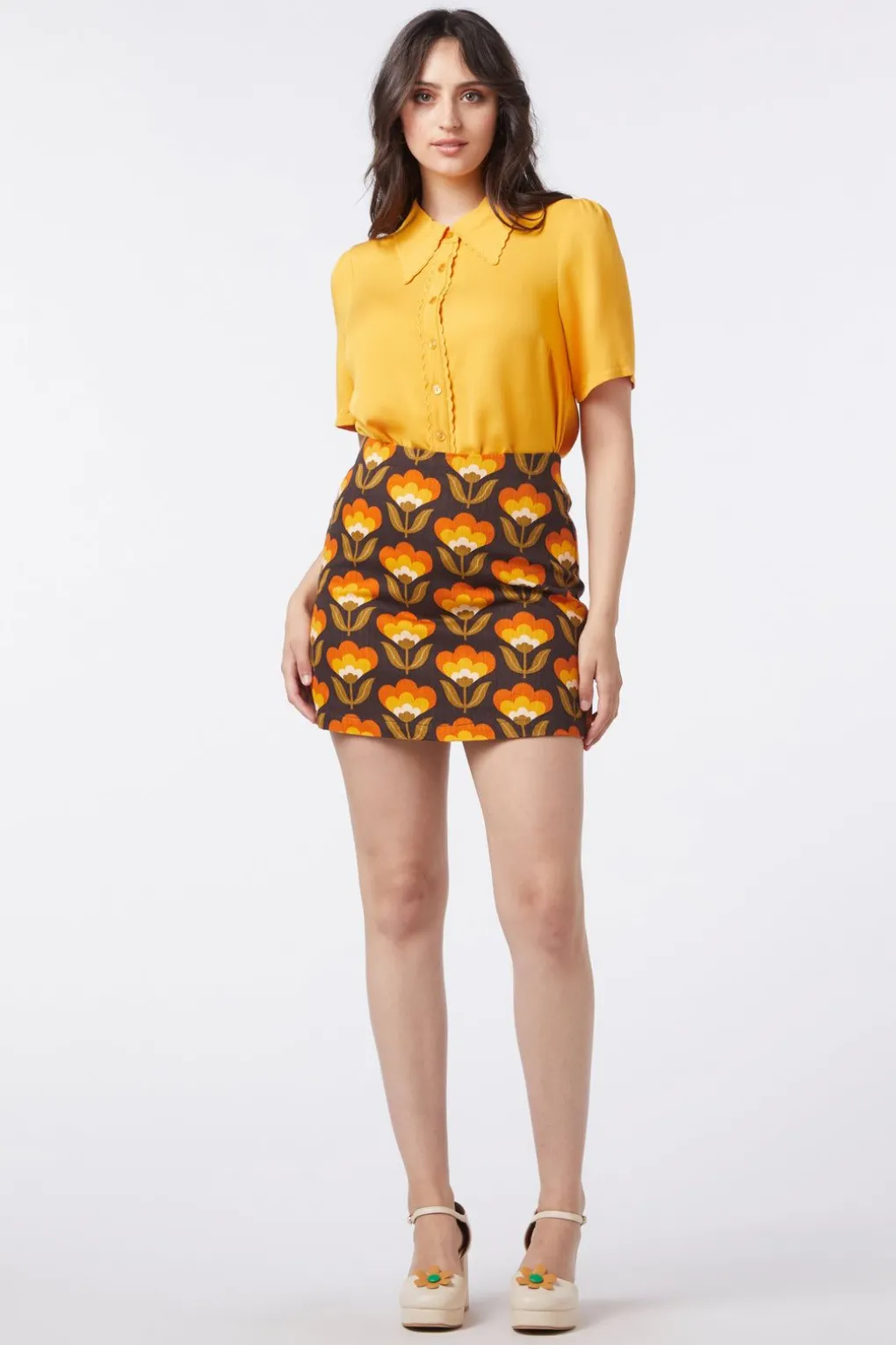 70S Wallpaper Drill Skirt