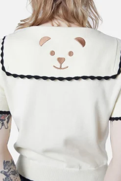 Sailor Teddy Knit Top