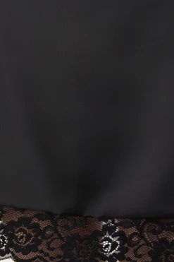 Satin Lace Slip Mini Skirt