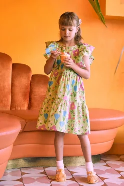 Scandi Flower Kids Dress