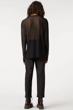 Sheer Basic Long Sleeve Top