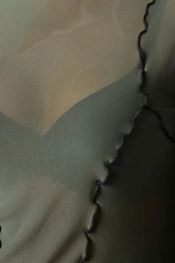 Sheer Mesh Babylock Top