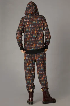 Shellys Library Print Hoodi