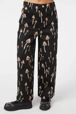 Shroom Cap Wide Leg Pants