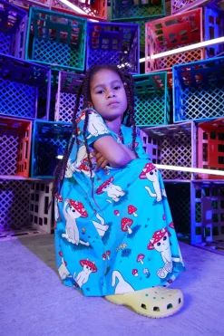 Shroom Cats Kids Jersey Dress