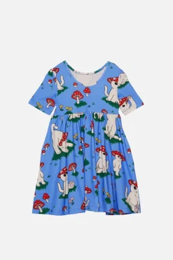 Shroom Cats Kids Jersey Dress