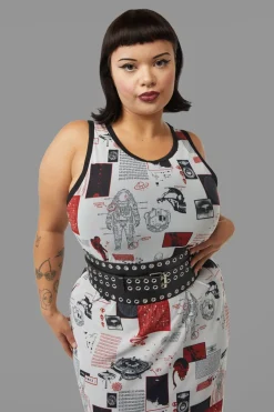 Silver Eyelet Waist Belt