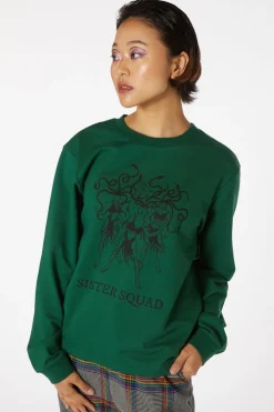 Sister Print Cotton Sweater