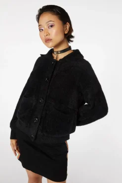 Sisters Collar Fluffy Cardi