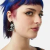 Skeleton Cat Earrings