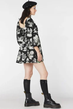 Skelly Toile Printed Dress