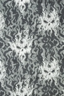 Smoking Skulls Long Scarf