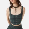 Social Class Tartan Corset