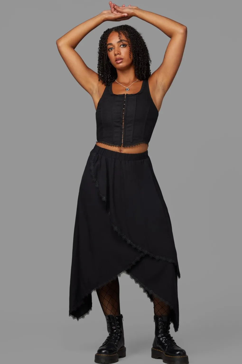 Soundwave Layered Skirt