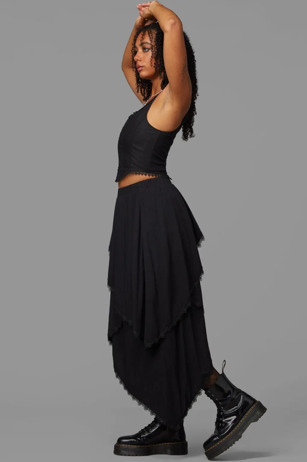 Soundwave Layered Skirt