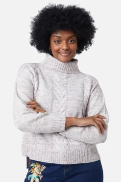 Space Dye Cable Boxy Knit