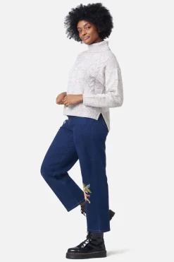 Space Dye Cable Boxy Knit