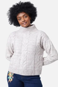 Space Dye Cable Boxy Knit