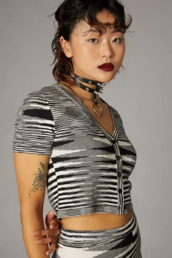 Space Dyed Knit Cardi