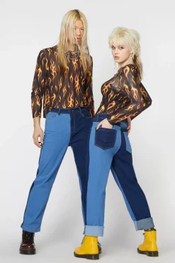 Split Wash Denim Unisex Jean