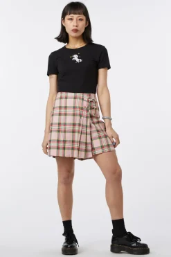 Spring Tartan Pleat Skort