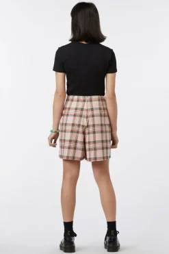 Spring Tartan Pleat Skort