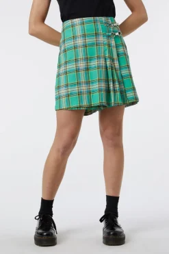 Spring Tartan Pleat Skort