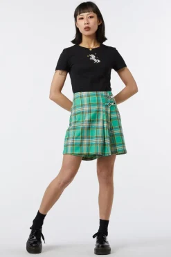 Spring Tartan Pleat Skort