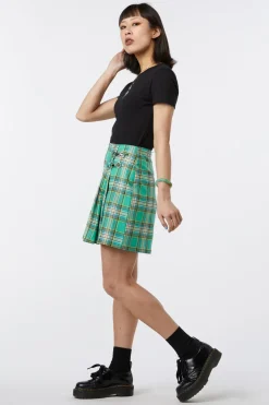 Spring Tartan Pleat Skort