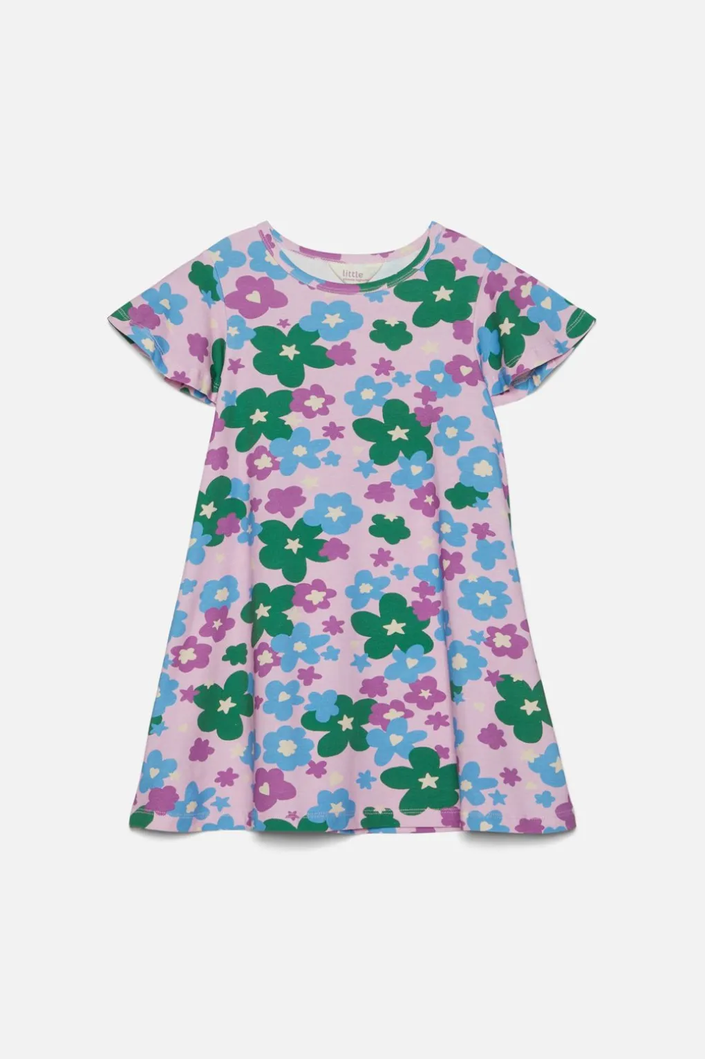 Starry Flower Kids Jersey Dress