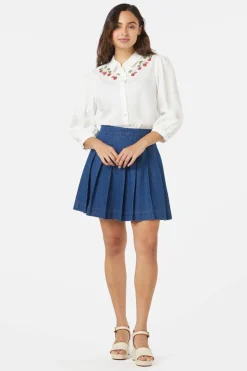 Strawberry Emb Blouse