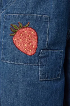 Strawberry Patch Peg Leg Jeans