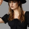 Studded Wide Brim Hat